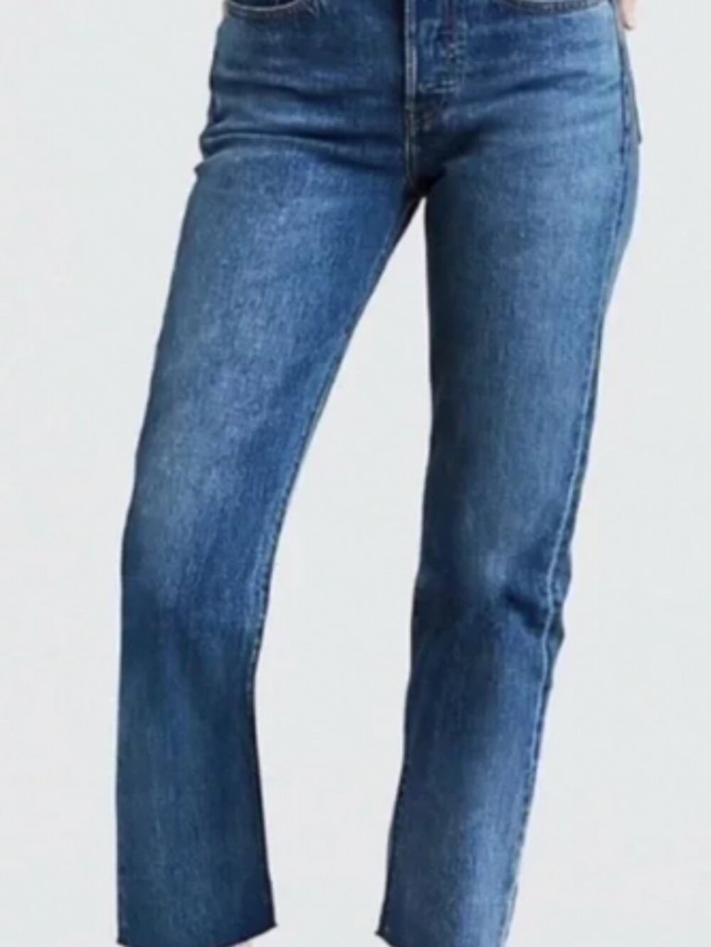 Levi's Wedgie Straight Cropped Jeans